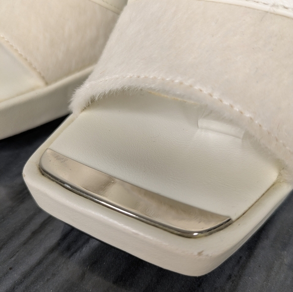 Poster Girl Mule Strappy Square Toe Heels Size 6 - Picture 7 of 17